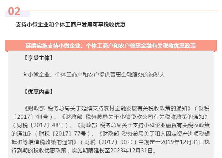 為小微企業(yè)和個體工商戶紓困解難，這些稅費(fèi)優(yōu)惠政策請收好