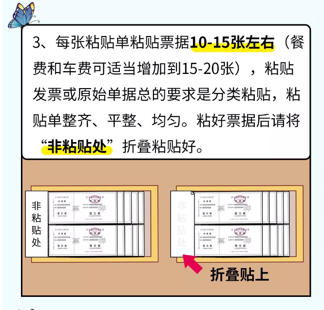 貼憑證時(shí)，如何快速搞定大疊發(fā)票？老會(huì)計(jì)的方法太簡(jiǎn)單了！（附魚(yú)鱗貼票法）