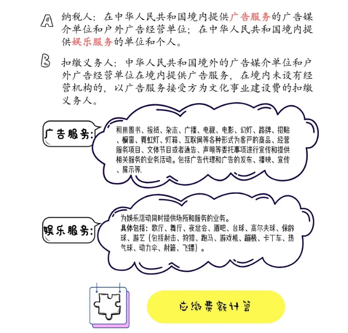 一圖讀懂文化事業(yè)建設費