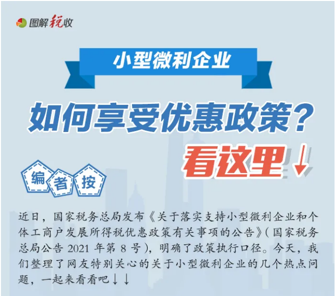 小型微利企業(yè)如何享受優(yōu)惠政策？看這里↓