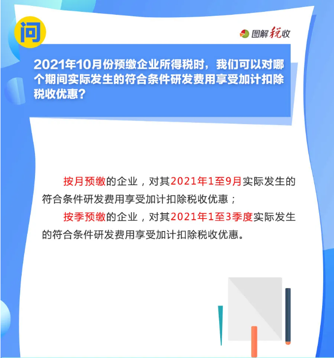 趕緊收藏！10月征期申報享受研發(fā)費用加計扣除優(yōu)惠，這9個問答能幫您