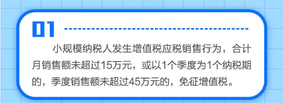 什么是小規(guī)模納稅人免征增值稅政策？一圖告訴您