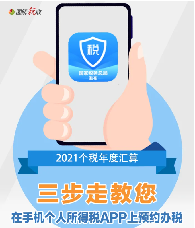 三步走！教您在個(gè)稅APP上預(yù)約辦理2021個(gè)稅年度匯算